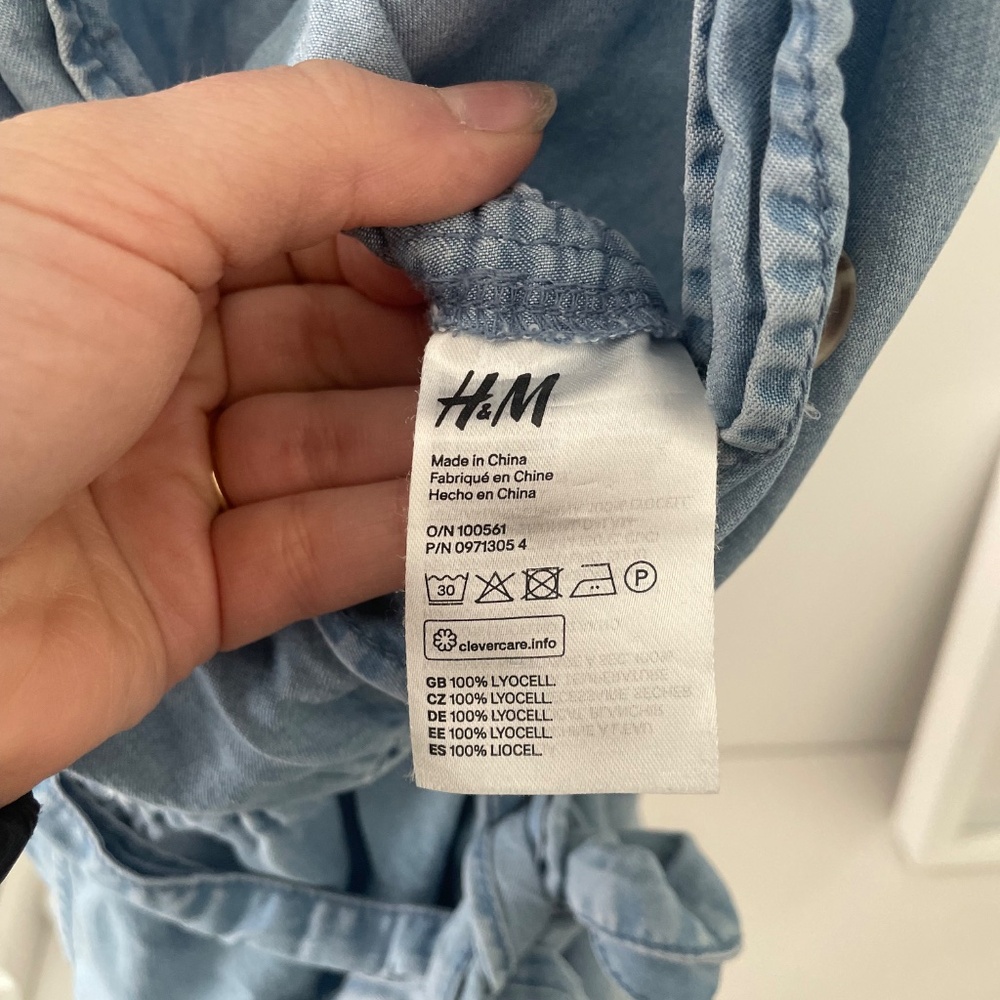 H&M lyocell light denim jumpsuit - Picture 6 of 7